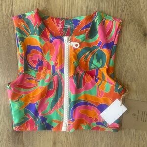 Stone Fox Swim Colorful Floral Bikini Top